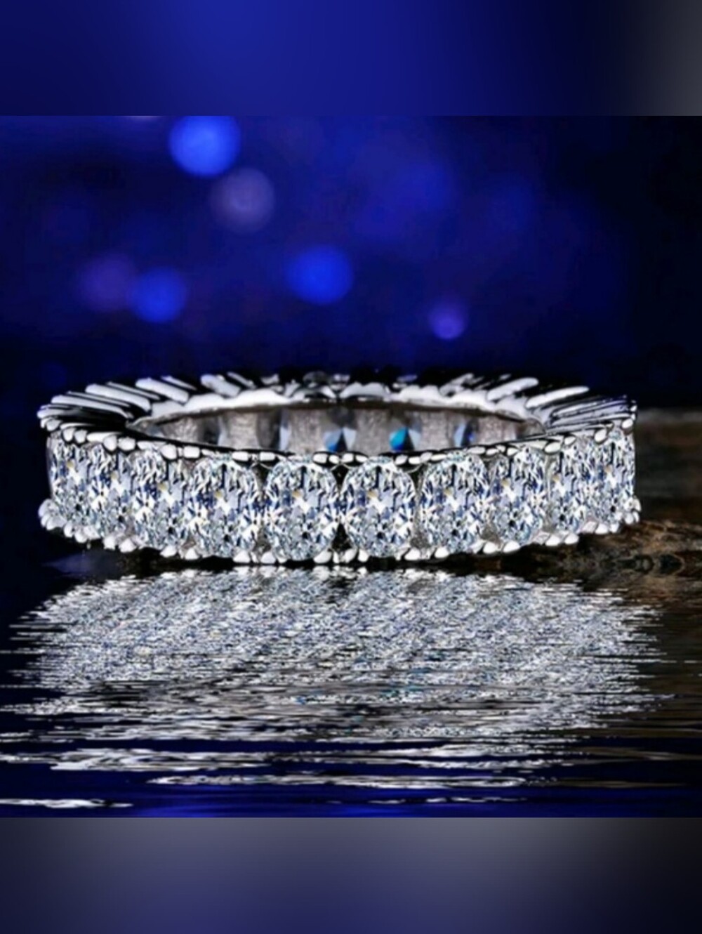 Eternity Style Ring in Silver Tone - Women's Jewelry - Picture 2 of 4